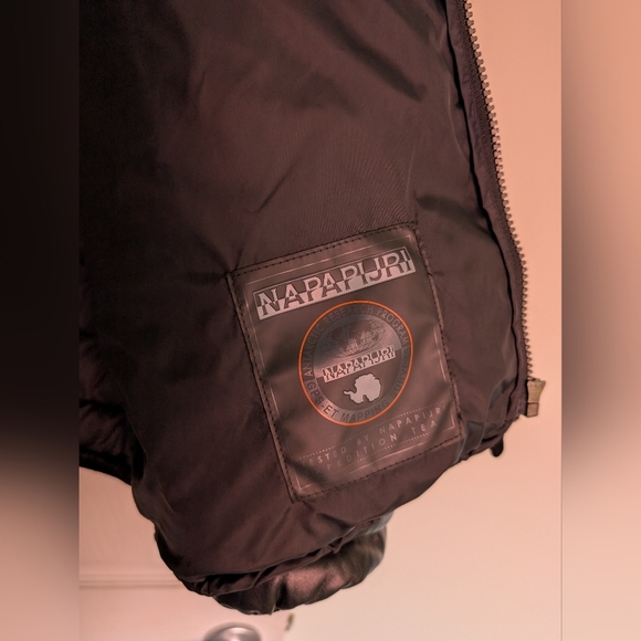 Napapijri Vacheron Constantin Faux Leather Down Jacket - Picture 3 of 8